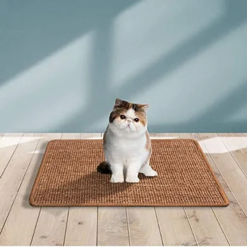 

100% Sisal Pet Cat Scratcher Mat Rug Kitten Sleeping Mat Carpet Protector