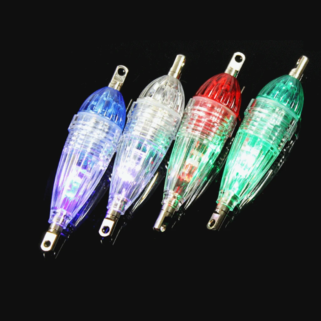 LED Fishing Light Night Fishing Lure Strobe Squid Lure Light Underwater Fish Attracting Light
