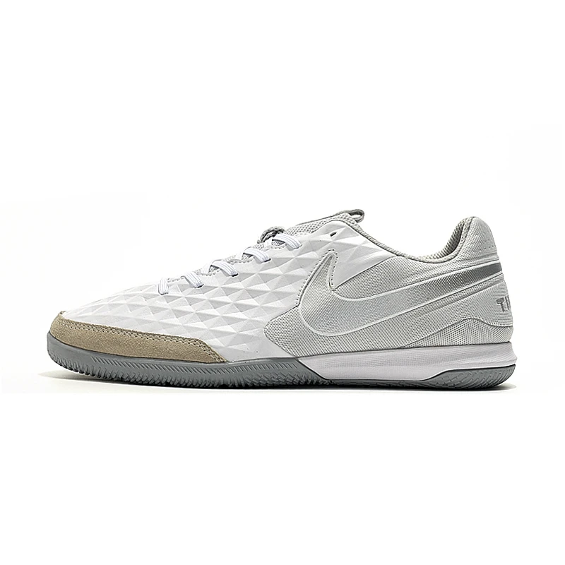 Nike Tiempo Legend VII Academy IC Футбольные Бутсы сапоги с низкой лодыжкой с изображением персонажей мультфильмов, бутсы Ретро Футбол дешевые Размеры Крытый футбольные бутсы для Для женщин - Цвет: Белый