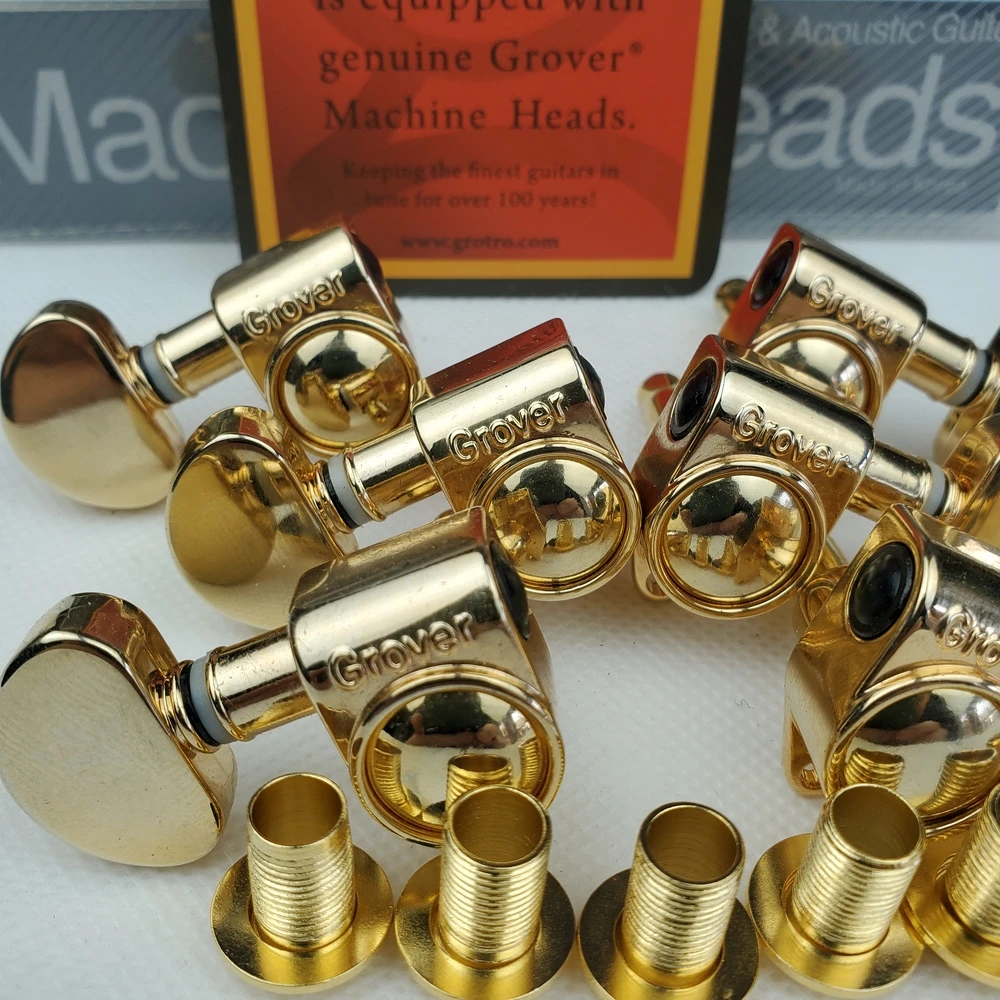 Оригинальная электрическая гитара Groover Gold головки тюнеры золотые колышки для
