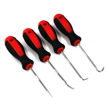 

GTBL 4Pcs Oil Seal Tools Scraper Removal Hook Tool Extractor Puller Rubber Screwdriver Hand DIY Tools Car Oil Seal Tool Set