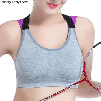 

Breathable Cotton Fitness Bras Women Sport Casual Bra Seamless Padded Tops Push Up Running Gym Underwear Girls Sexy Chest Wrap