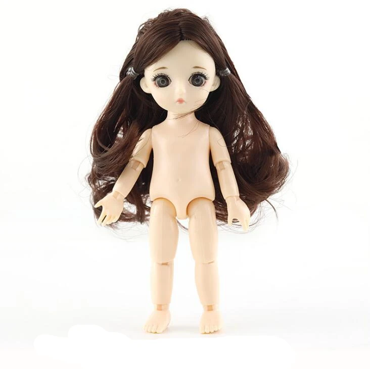 6 13 подвижных шарнирных 16 см 1/8 куклы игрушки BJD кукла голая обнаженная женская мода тела Куклы Игрушки для девочек подарок нормальная кожа - Цвет: 6