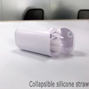 Silicone Straw 0,5/0,6/0,75/1л термос двухслойные Термосы Из Нержавеющей Стали портативные наружные альпинистские спортивные бутылки колба термосы - Цвет: Silicone Straw