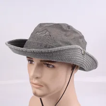 Вышивка козырек-сетка ведро шляпы рыбака шляпа мужская шляпа для сафари хлопок открытый альпинизм кабина chapeus Мода chapeu pescador