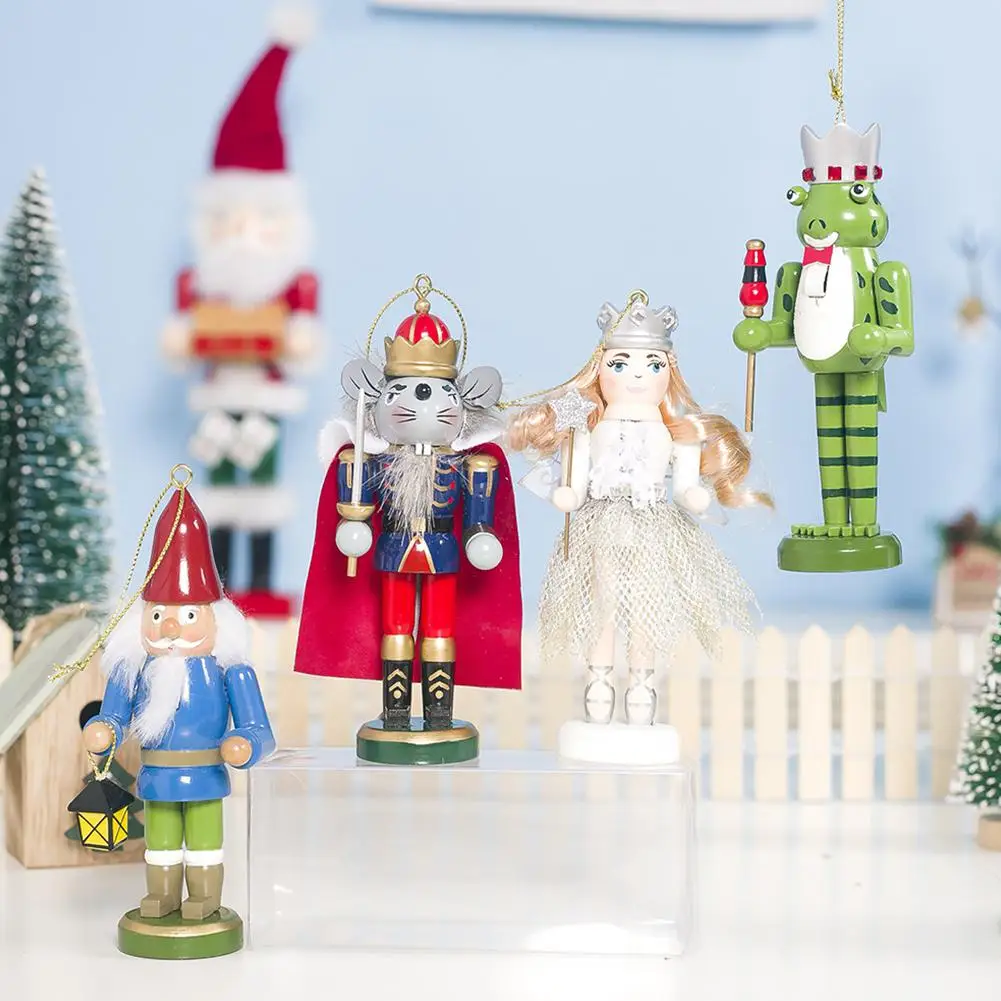 HobbyLane 4 шт./компл. деревянный Цвет Окрашенные рождественские куклы Рождественские украшения для рождества детские игрушки