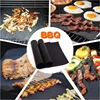 BBQ Grill Mat Barbecue outdoor Baking Non-stick Pad Reusable Cooking Plate 40 * 30cm For Party PTFE  Grill Mat Tools New ► Photo 2/6