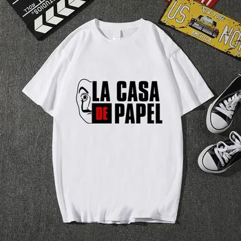 

2019 Male T Shirt Funny Design La Casa De Papel T Shirt Men Print Men Short Sleeve House of Paper T-Shirt Tops Hip Hop T Shirts