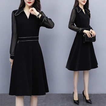 

Fashion Stitching The Dress Vestidos Plus Size 5xl Ol Women's Dresses Vestido De Festa Loose Thin Dress For Women Ukraine