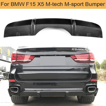 

F15 X5 Carbon Fiber Car Rear Bumper Diffuser Lip Spoiler for BMW F15 X5 M-tech M-sport Bumper Only 2014 - 2018 Car Spoiler