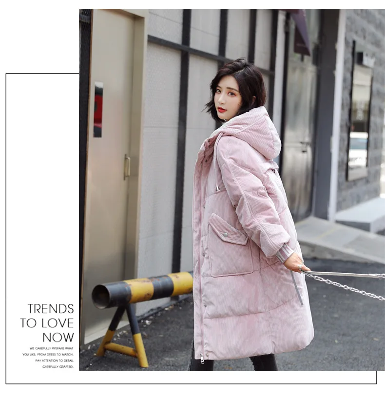 Новое поступление, женская зимняя верхняя одежда средней длины из хлопка, новая верхняя одежда, пуховая хлопковая верхняя одежда, пуховая парка 9806