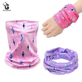 

Outdoor Scarf Halloween Scarf Kids Magic Headdress Dust and Haze Masks Air Filtration Mask Handkerchief Girl Elsa Scarf