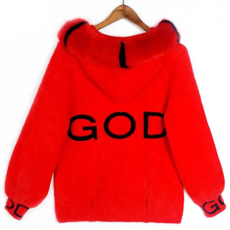 Осенне-зимнее пальто из меха норки Новинка 2020 женское свободное бархатное с