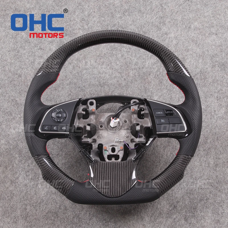 100 Real Carbon Fiber Steering Wheel For Mitsubishi Outlander Xpander