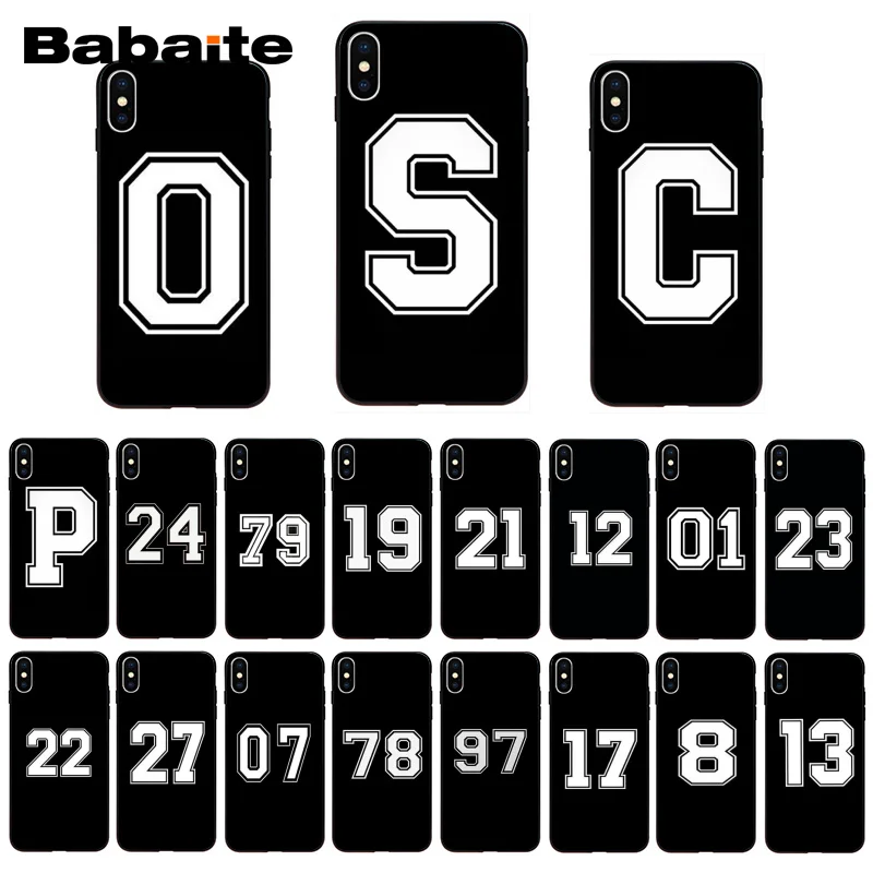 Чехол для телефона Babaite с надписью и номером на удачу iphone 11 Pro Max X XS MAX 6 6s 7 7plus 8 8Plus 5 5S