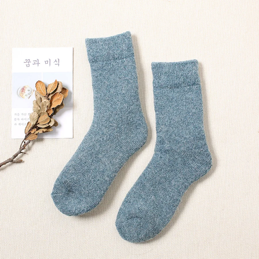 5 10pairs/set Wholesales 35% Wool Socks Thickening Warm Socks for Female Middle Tube Women's Socks Winter Sock for Women - Цвет: 5
