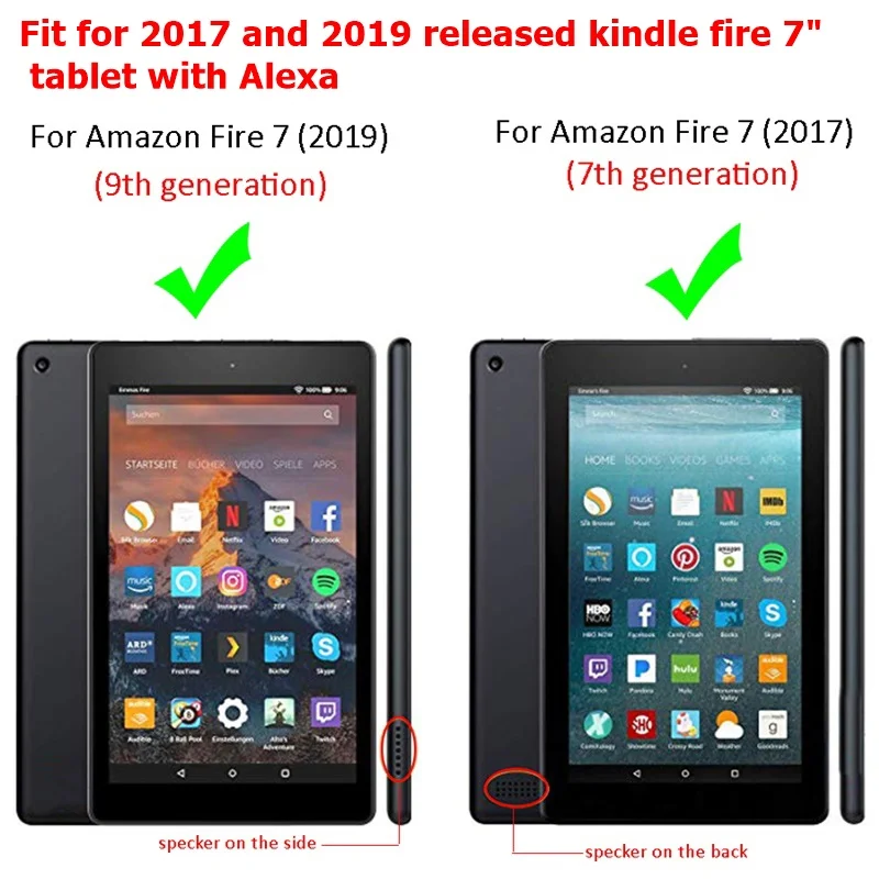 Чехол для Amazon New Fire 7 планшет для kindle fire 7 9th generation чехол противоударный Броня сверхмощный силиконовый защитный чехол для детей