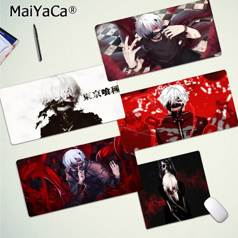 

MaiYaCa Tokyo Ghoul Brooch Kaneki Ken Touka Kirishima Durable Rubber Mouse Mat Pad Speed/Control Version Large Gaming Mouse Pad