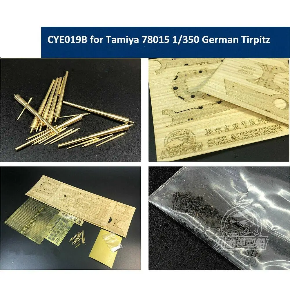 Cye019B Super Upgrade Per La Corazzata Tedesca Tirpitz Tamiya 1/350 Del 78015