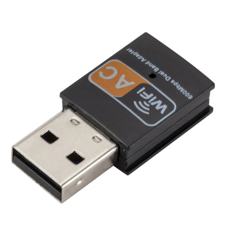 YuBeter Mini USB Wifi адаптер приемник беспроводной 2,4 ГГц/5 ГГц Двухчастотная сетевая карта 433 Мбит/с Встроенная антенна для ПК ноутбука