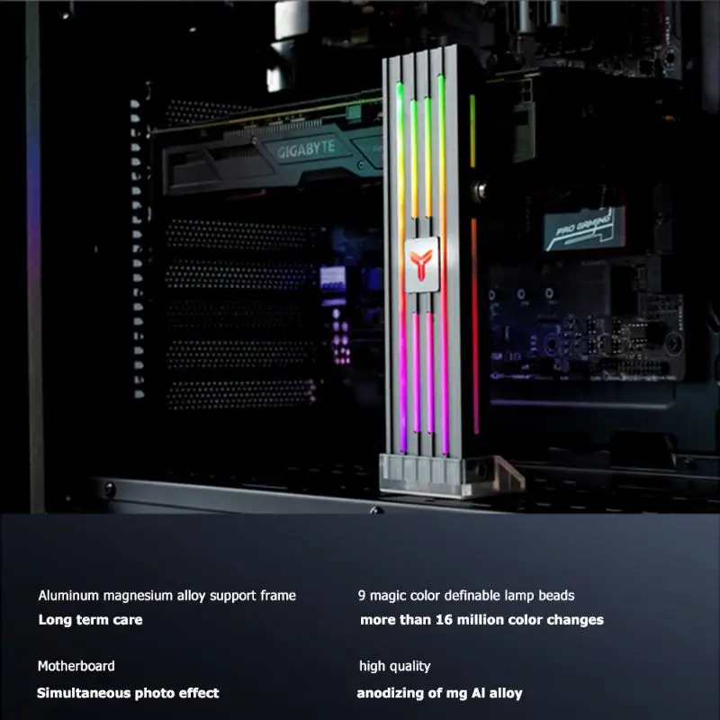 Jonsbo VC-4 ARGB видеокарта Поддержка Алюминиевый сплав GPU Brace для ATX/MATX/ITX шасси чехол для компьютера держатель