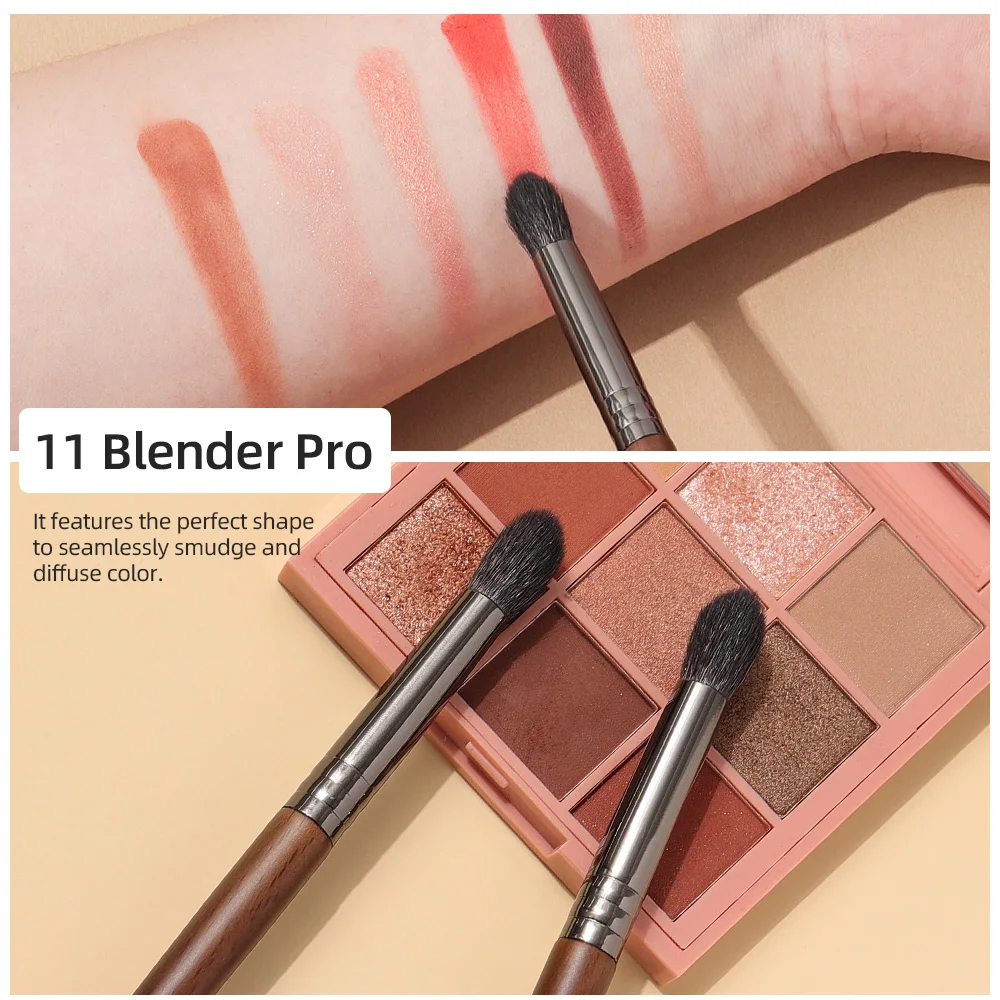 Goat Hair Highlight Brush Blusher Blender Makeup Brushes makeup brush set makeup brush makeup tool set makeup tool Powder Blending Soft Make Up Tools for Face Cheek 1 PC