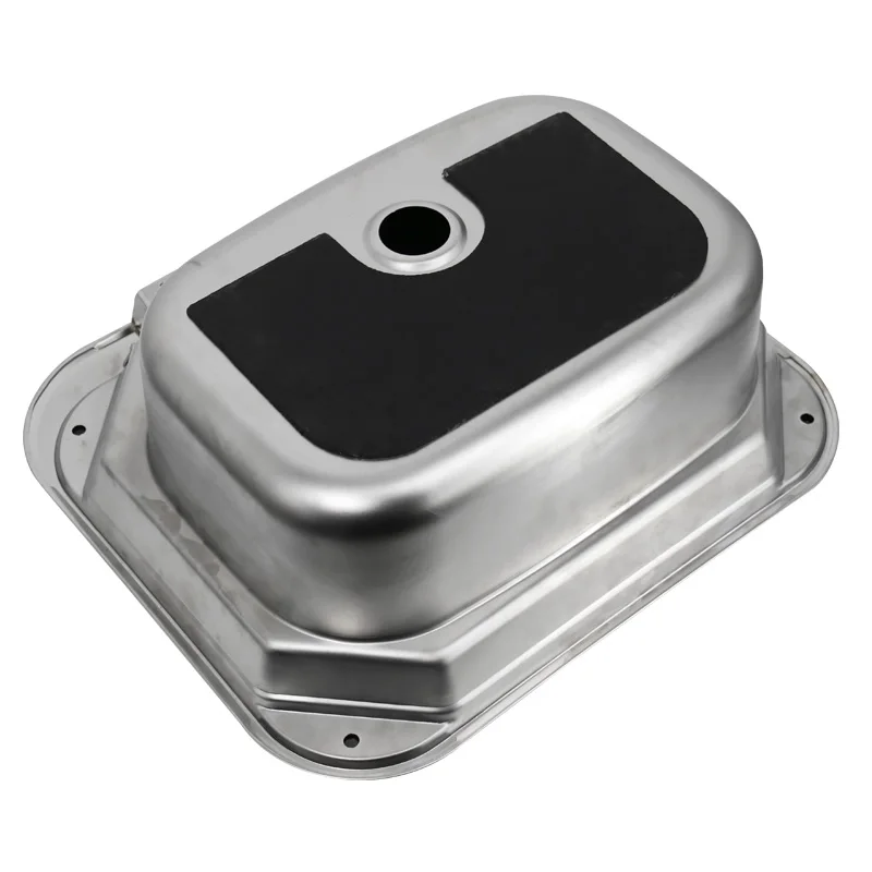 Раковина из нержавеющей стали с крышкой закаленного стекла|Морское