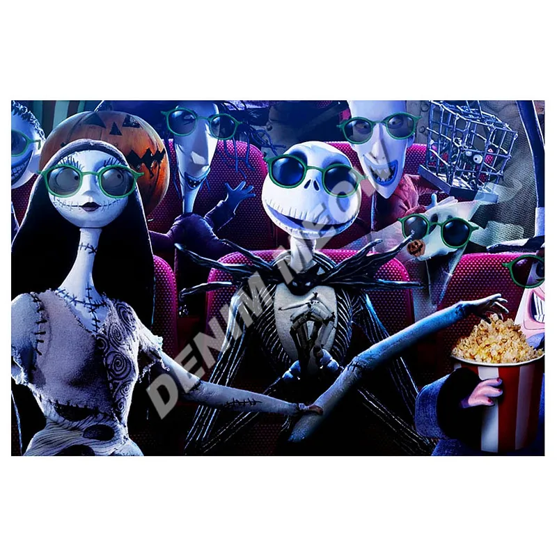 Отличная тыквенного фестиваля и металлические знаки ретро с надписью Happy Halloween Wall Art Наклейки с принтом "Кошмар перед Рождеством" доска WY94