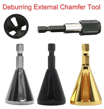 

1/4 Hex Steel Deburring External Chamfer Tool High Strength Hardness Drill Bit Remove Burr for Stainless Steel/ Wood/ Plastic