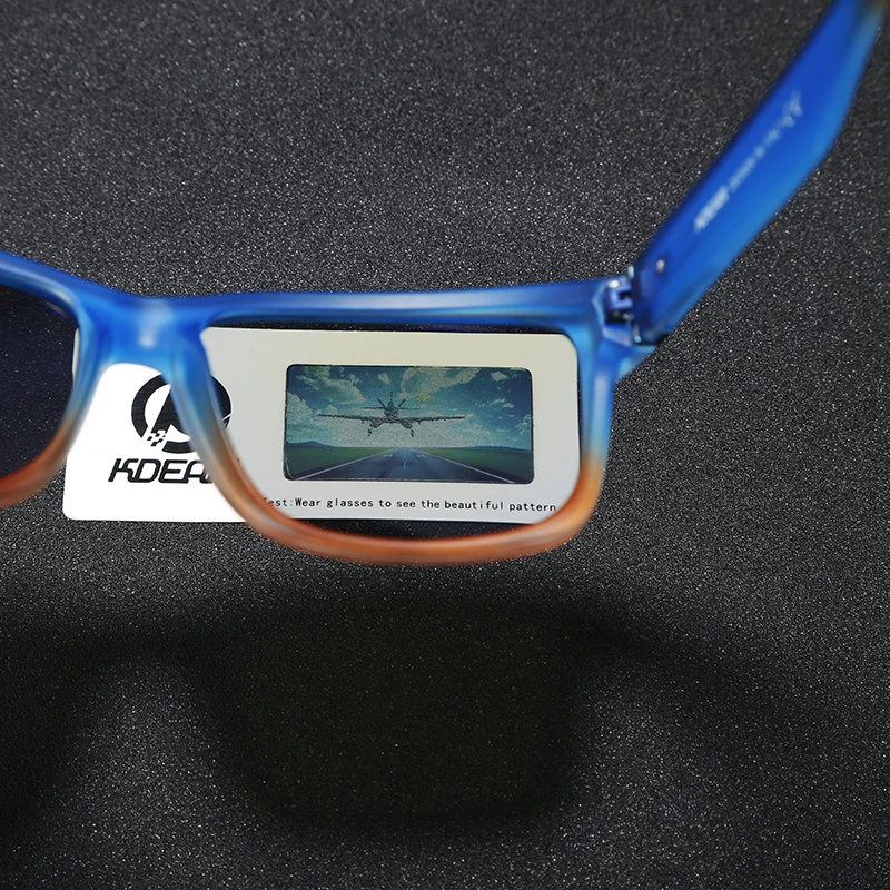 Kopen KDEAM Sport Zonnebril Gepolariseerde Mannen Vierkante Zonnebril Outdoor Vrouwen Brand design 2018 Zomer UV400 Met Originele Case KD505