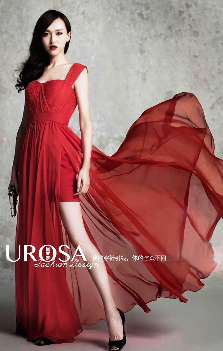 Вечерние, летние платья vestido de renda robe de soiree, дизайн, горячие сексуальные красные шифоновые длинные официальные платья подружек невесты