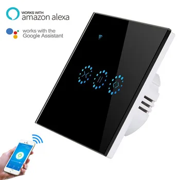 

Black/White Smart Wifi Curtain Switch App Control Support Alexa Google Home For Electric Motorized Curtain Blind Roller Shutter