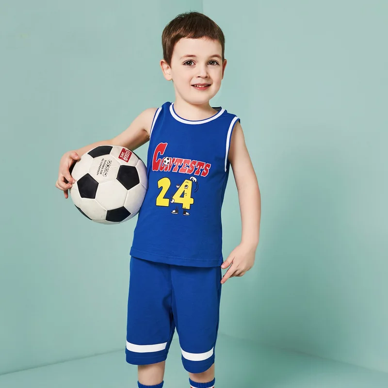 

Barra CeCe His Basketball Set Sleeveless 2018 Summer Wear New Style Kids' Waistcoat Two-Piece Set Sports Parent-child Matching O
