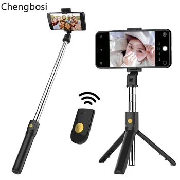 

3 In 1 Wireless Bluetooth Selfie Stick Mini Tripod Extendable Monopod Universal for IPhone XR X 7 6s Plus for Samsung Sticks