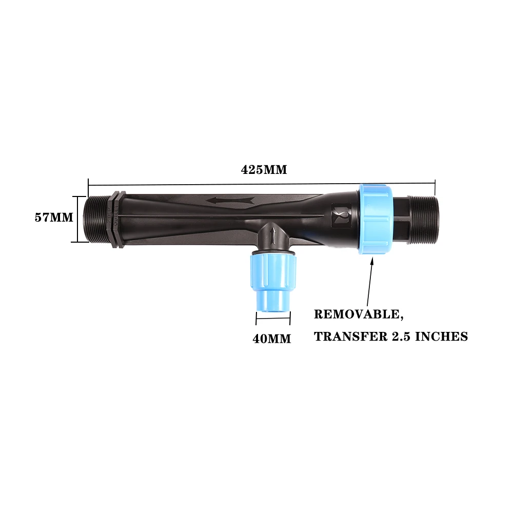 B PVC G2 Venturi Injector Automatic Irrigation Fertilizer Mixer Kits Injectors Greenhouse Drip System 1 Set - Цвет: B