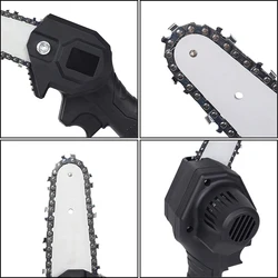 Profissional sem fio elétrico handheld recarregável 6'corrente de motosserra leve e resistente ao desgaste, ligações de movimentação de corte de madeira