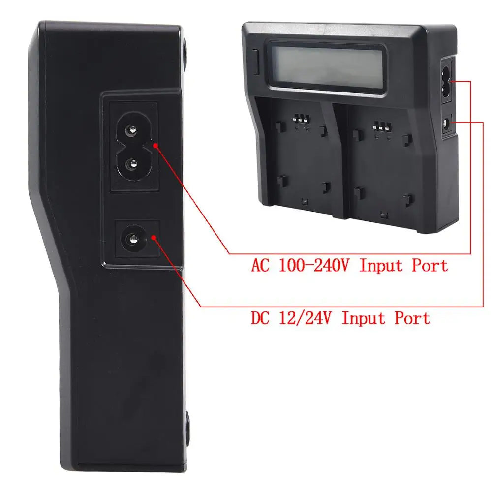 DSTE US Plug lcd двойное зарядное устройство с автомобильным адаптером для камеры DJI AB1