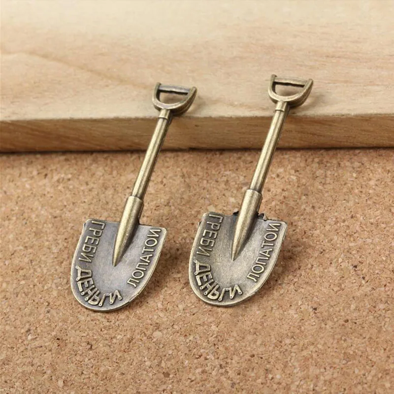 Fashion 10 Pcs Alloy Antique Bronze Shovel Pendant Charm Bracelet Necklace Jewelry Accessory Products Steampunk Accessories New| |