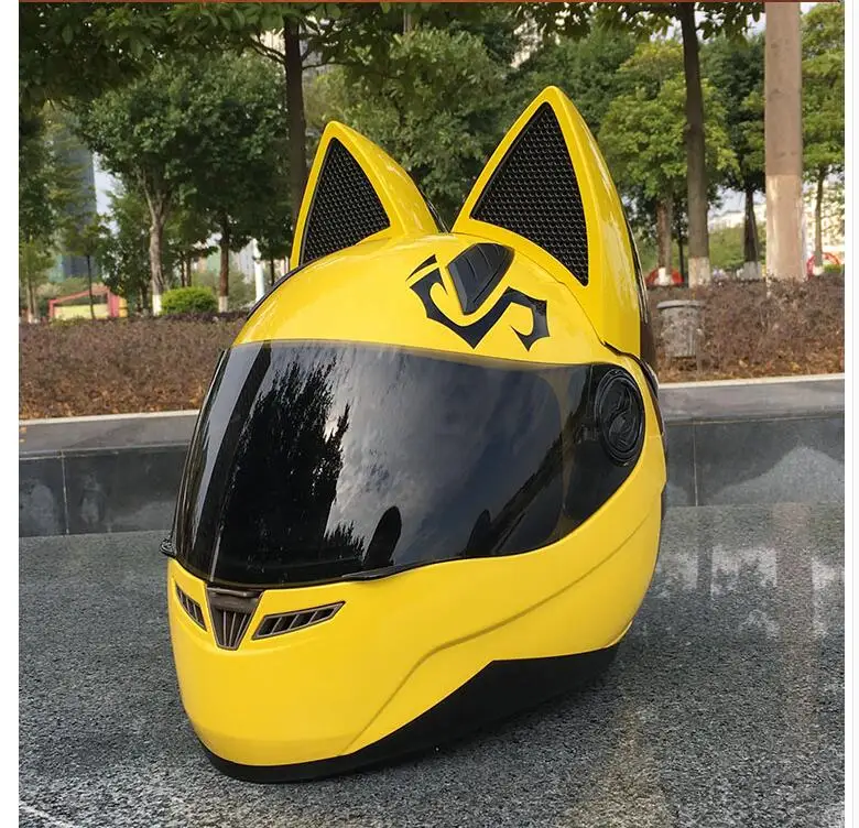 Специальная цена NITRINOS мотоциклетный шлем с кошачьими ушками-это четырехсезонный шлем