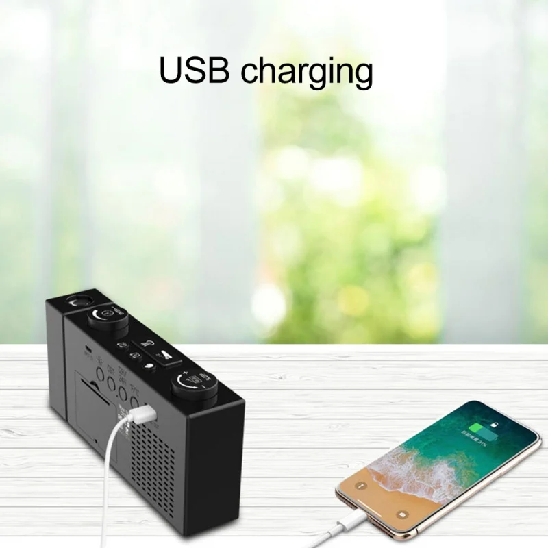 USB цифровой будильник бытовые многофункциональные электронные проекционные часы Новые