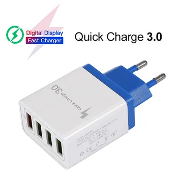 

EU/US Plug USB Charger Quick Charge 3.0 Phone Adapter for Huawei Mate 30 Pro Tablet Portable Wall Mobile Charger Fast Charger