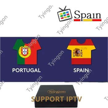 

Tynigon andriod tv box for Spain UK iptv no cuts stable smart tv box pc linux