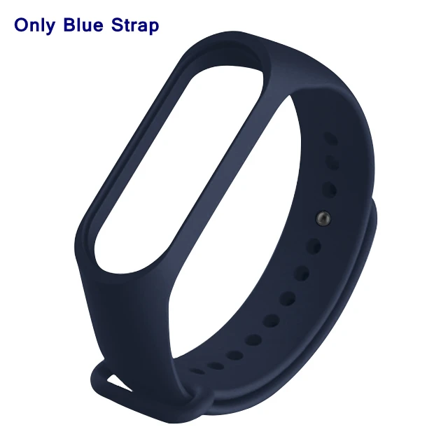 Для Xiaomi mi Band 4 3 силиконовый розовый сменный Браслет ремешок для Xio mi band 3 mi Band 4 3 band 4 ремешок на запястье - Цвет: Blue