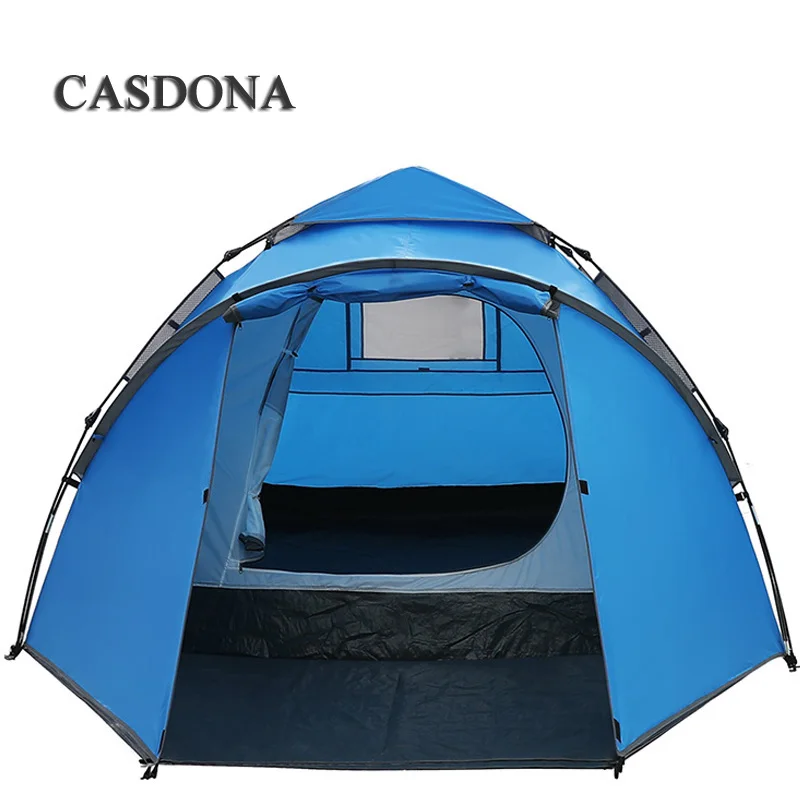 Cena CASDONA namiot turystyczny duża przestrzeń podwójna 3 4 osoby dziesięć hydrauliczny automatyczny wodoodporny 4 sezon na zewnątrz rodzinny namiot plażowy