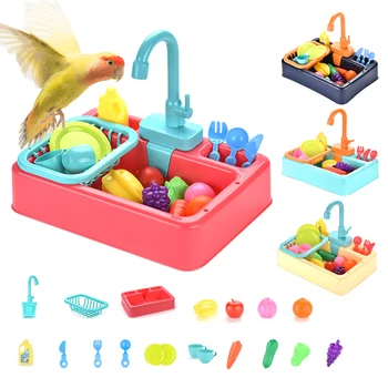 

Pet Birds Bath Shower Parrots Automatic Bath Faucet Birds Water Dispenser Feeder Bowl for Parrots Parakeet Cockatiel Birds