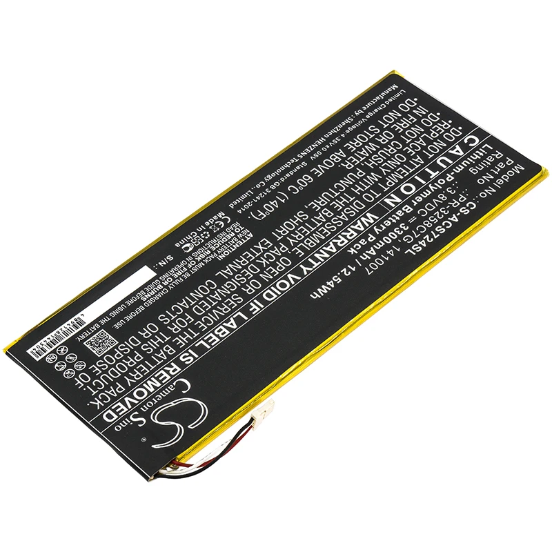 Cameron sino 3300mah Аккумулятор для ACER A1-734 Iconia Talk S ACER 141007 KT.0010N. 001 PR-3258C7G