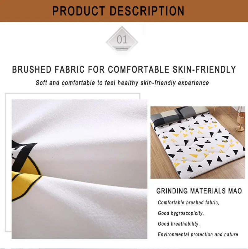Non-slip Light Mattress Household Hotel Bedding Protection Pad Student Folding Tatami Mattresses Floor Ground Sleeping Mat Non-slip Light Mattress Household Hotel Bedding Protection Pad Student Folding Tatami Mattresses Floor Ground Sleeping Mat