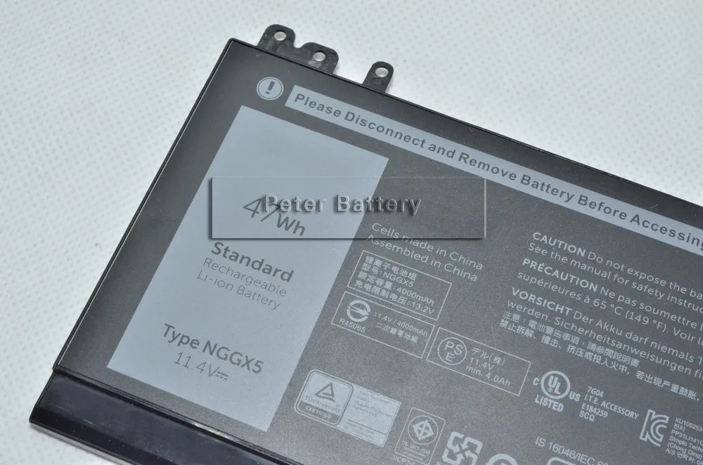 JIGU 11 4 V 47WH Оригинальный аккумулятор для ноутбука 0RDRH9 RDRH9 NGGX5 DELL Latitude E5270