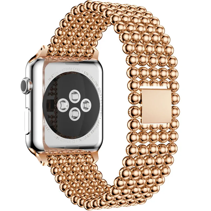 Ремешок для Apple Watch Series 4 3 2 1 сменный ремешок из нержавеющей стали ремешок Браслет для Apple Watch 38 мм 42 мм