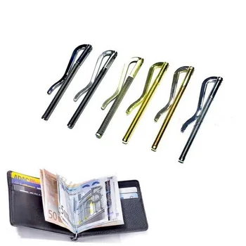 

Wallet for Men Women Unisex Metal Bifold Money Clip Bar Wallet Replace Parts Spring Clamp Cash Holder Money Clip Dollar Clamp